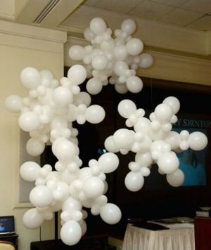Бюджетное оформление класса шарами на новый год воздушными шарами срочно